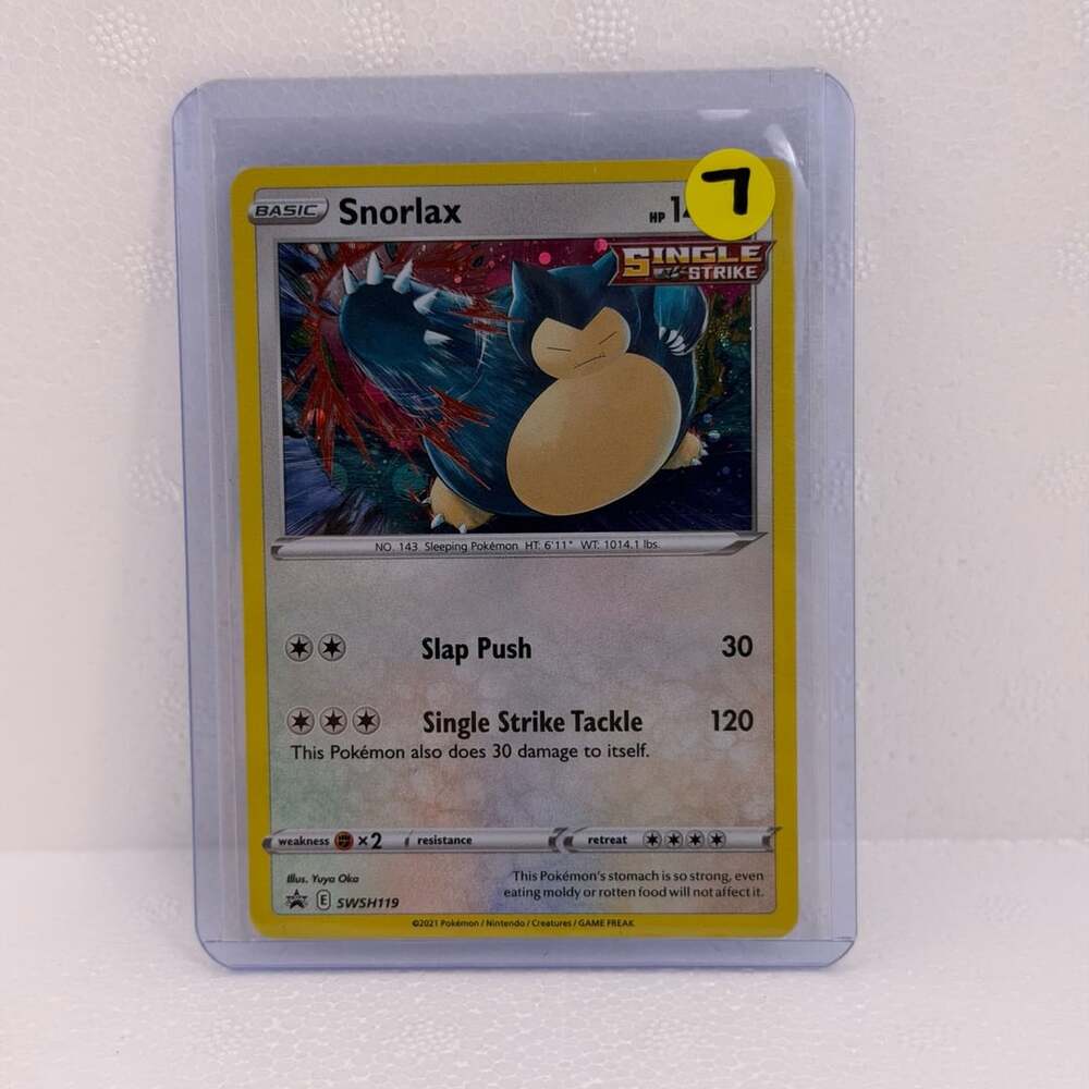 Snorlax SWSH119 Black Star Promo Holo Rare Pokemon Card